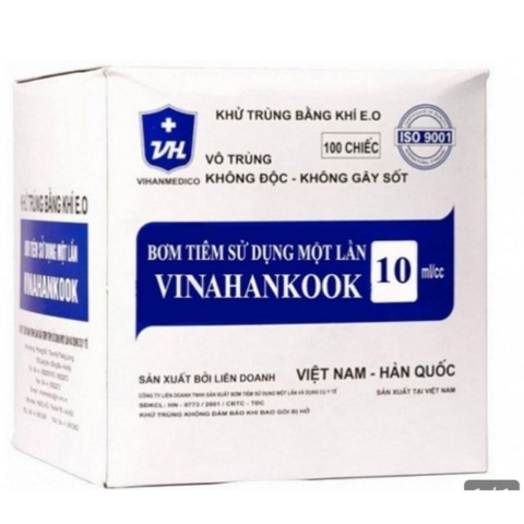 Bơm tiêm nhựa 10ml - hộp 100 cái