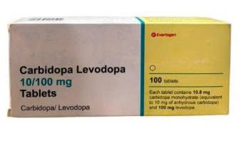 Carbidopa Levodopa 10/100mg Evertogen (Hộp 10 vỉ x 10 viên)