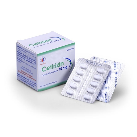 cetirizin 10mg hộp 10vỉ*10viên domesco