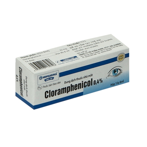 Thuốc nhỏ mắt Cloramphenicol 0.4 8ml