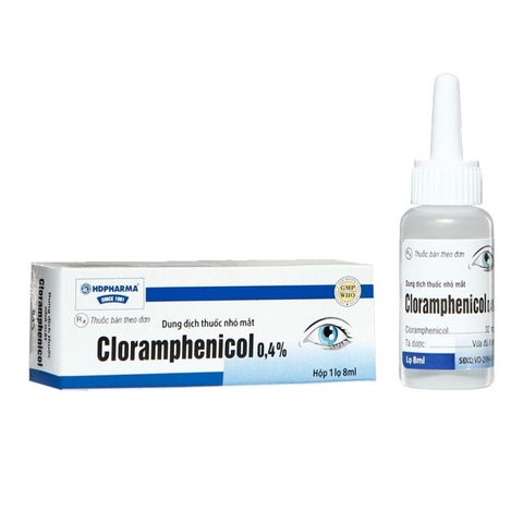 Thuốc nhỏ mắt Cloramphenicol 0.4 8ml