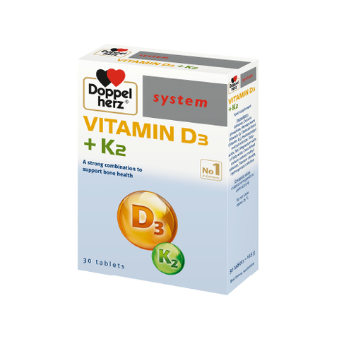 Thực phẩm bảo vệ sức khỏe Vitamin D3 + K2 Doppel Herz