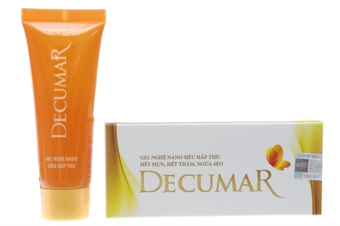 Gel nghệ nano trị mụn siêu hấp thụ Decumar 20g