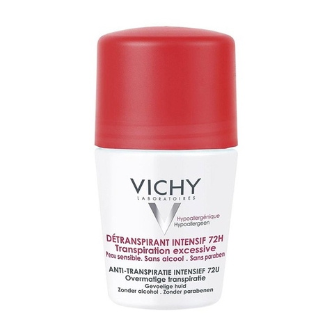 Lăn Khử Mùi Vichy Giúp Khô Thoáng Vùng Da Dưới Cánh Tay 72H 50ml