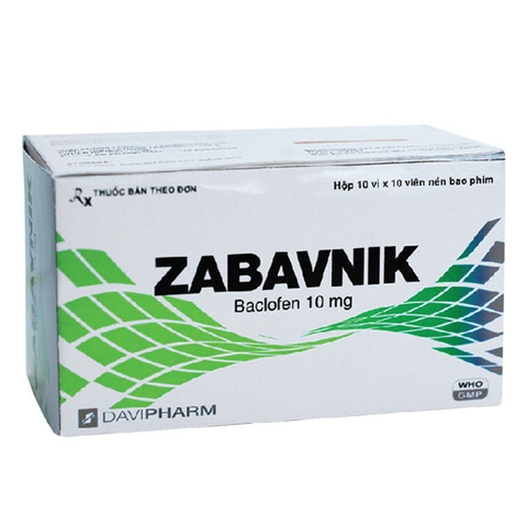 Thuốc Zabavnik, điều trị co thắt trong: Xơ cứng rải rác, chấn thương đầu
