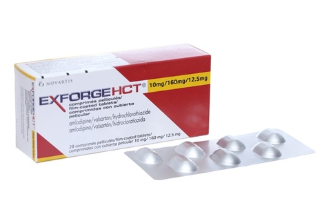 Thuốc điều trị cao huyết áp Exforge HCT 10/160/12.5mg