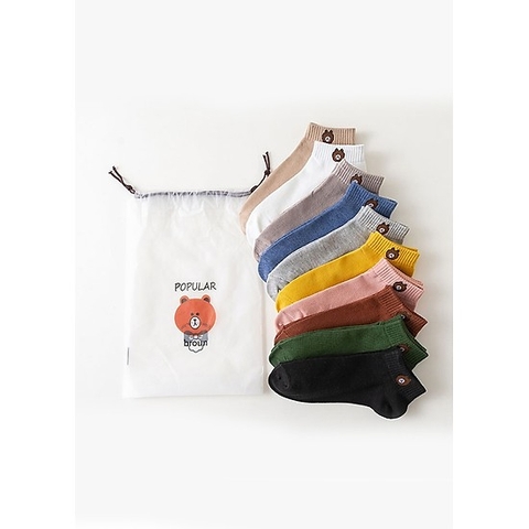 Set 10 đôi tất gấu