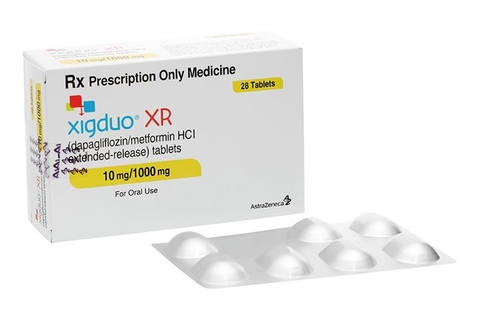 Thuốc trị tiểu đường Xigduo XR 10mg/1000mg 28 viên