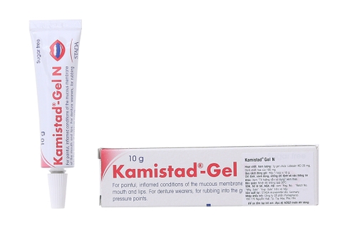 Gel bôi Kamistad - Gel N trị viêm, đau niêm mạc miệng tuýp 10g