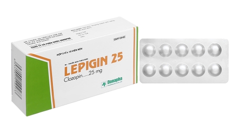 Lepigin 25 trị tâm thần phân liệt (5 vỉ x 10 viên)