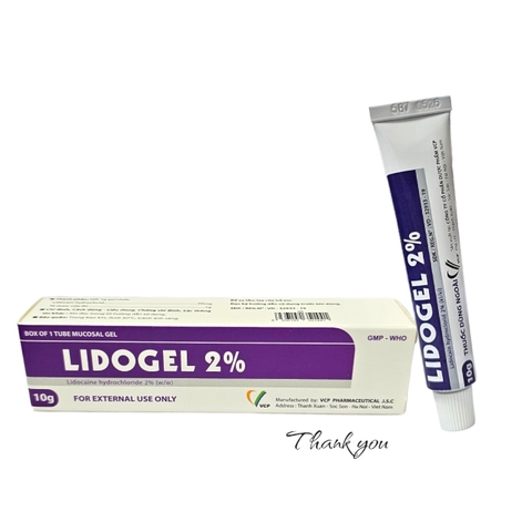 Lidogel 2% VCP 10g - Thuốc gây tê tại chỗ niêm mạc hiệu quả