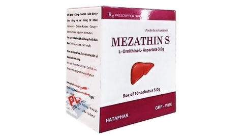 Bột pha hỗn dịch uống Mezathin S 3g tăng giải độc Amoniac ở gan (10 gói x 5g)