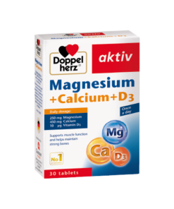Thực phẩm bảo vệ sức khỏe Magnesium + Calcium + D3 (30 viên) Doppe Herz