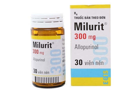 Thuốc trị gout Milurit 300mg