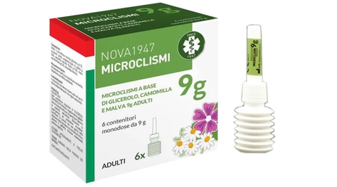 Thụt hậu môn Nova 1947 Microclismi 9g hộp 6 tuýp