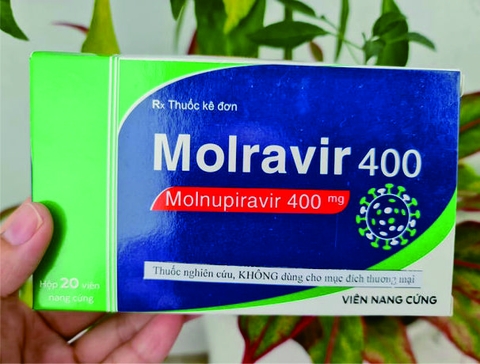 MOLRAVIR 400 Hộp 02 vỉ x 10 viên nang cứng