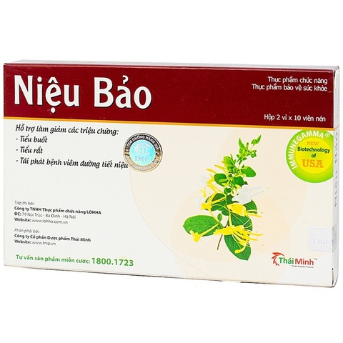 Viên Uống Lợi Tiểu Niệu Bảo 20 Viên