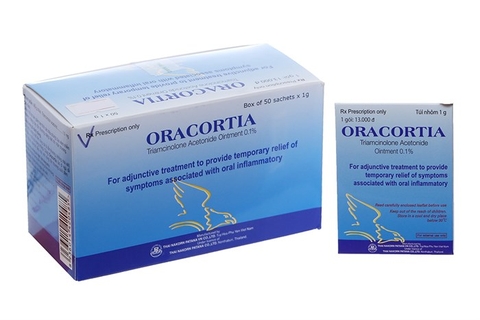 Thuốc bôi trị nhiệt miệng Oracortia 50 gói