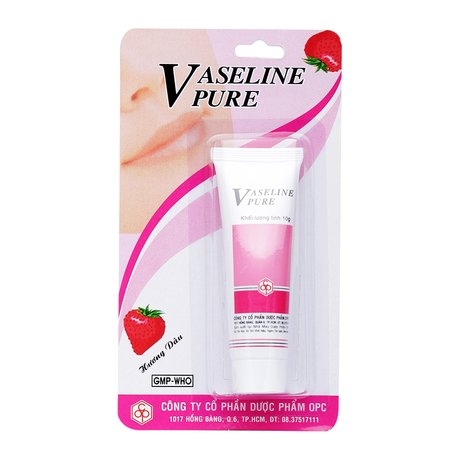 Tuýp dưỡng ẩm hương dâu Vaseline Pure – OPC