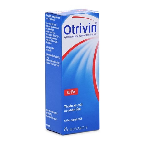 Thuốc xịt mũi giảm nghẹt mũi Otrivin 0.1% Nasal Spray