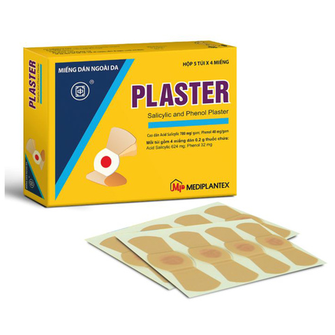 Miếng Dán Trị Mụn Cóc Plaster Mediplantex 5 Túi X 4 Miếng