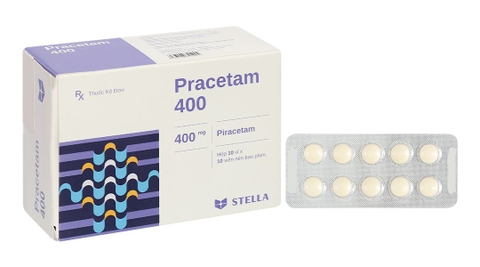 Pracetam 400mg trị chóng mặt, suy giảm trí nhớ ở người cao tuổi (10 vỉ x 10 viên)