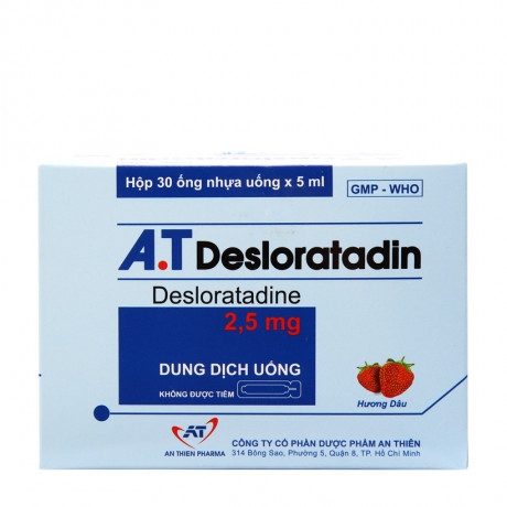 A.T Desloratadin 2.5mg (Hộp 30 ống x 5ml)