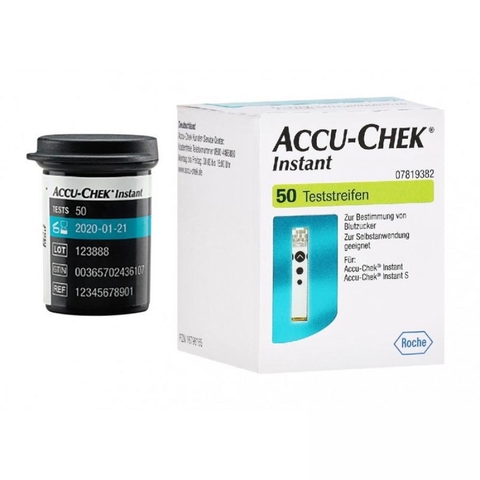 Hộp 50 que thử đường huyết Accu-Chek Instant