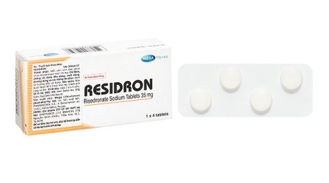Residron 35mg điều trị loãng xương (1 vỉ x 4 viên)