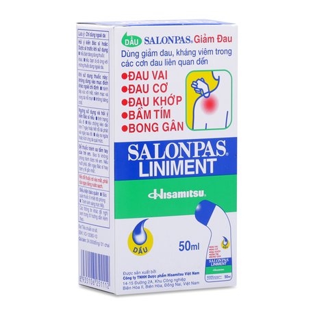 Dầu giảm đau, kháng viêm Salonpas Liniment