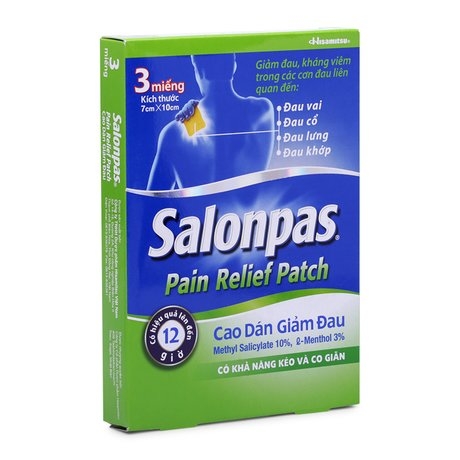 Cao dán giảm đau, kháng viêm Salonpas Pain Relief Patch