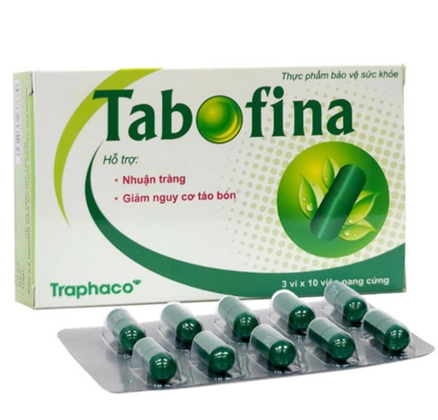 Tabofina, hỗ trợ nhuận tràng, giảm nguy cơ táo bón