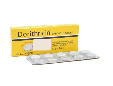 Viên ngậm Dorithricin Hyphens hỗ trợ điều trị nhiễm khuẩn miệng - họng (20 viên)