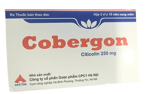 Cobergon 250mg - Hỗ trợ điều trị đau đầu, rối loạn tuần máu não