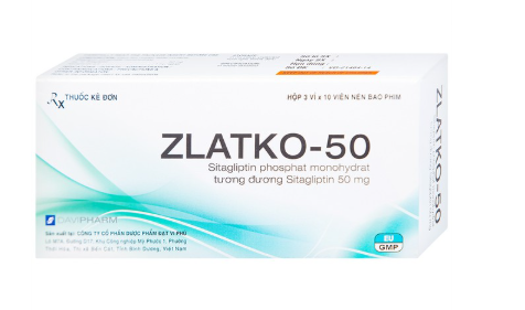 Thuốc Zlatko-50 DaviPharm điều trị đái tháo đường tuýp 2 (3 vỉ x 10 viên)
