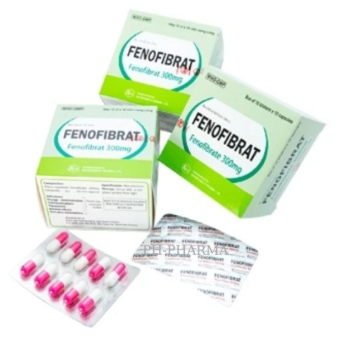 Fenofibrat 300mg_ Hộp 100 viên_ Khapharco ( Khánh Hoà)