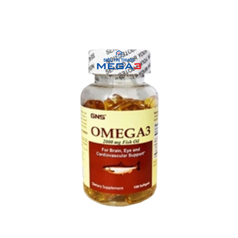 Thực phẩm bảo vệ sức khỏe GNS Omega3 2000 mg Fish Oil  (100 nang mềm)
