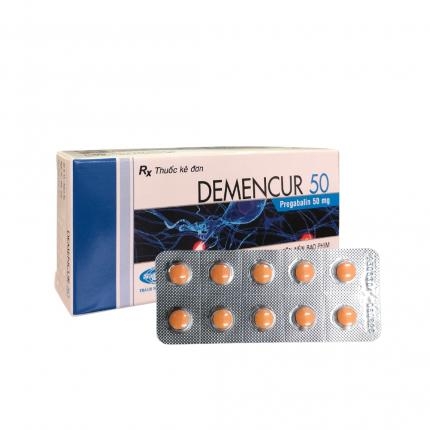 Thuốc Demencur 50 - Điều trị đau thần kinh, động kinh