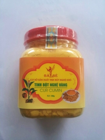Tinh bột nghệ vàng đắp mặt Bà Bé