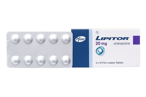 Thuốc điều trị mỡ máu Lipitor 20mg