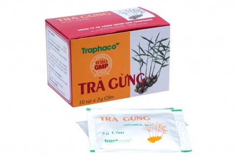 Trà Gừng Traphaco Hộp 10 Túi X 3g