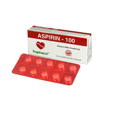 Aspirin 100mg H/3x10viên - TRAPHACO-13