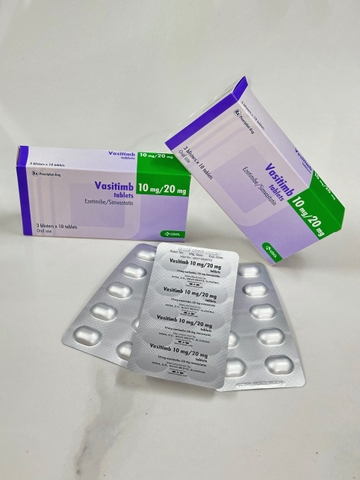 VASITIMB 10MG/20MG TABLETS  3 VỈ X 10 VIÊN
