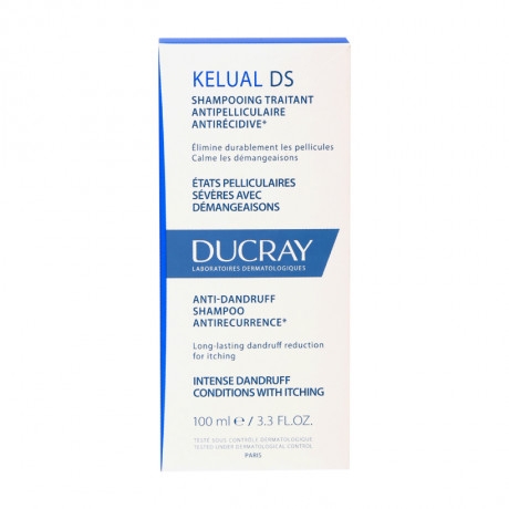 Dầu gội cho tóc gàu nặng Ducray Kelual DS 100ml
