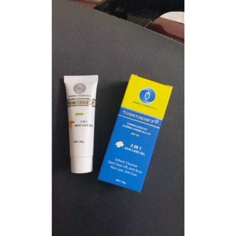 Gel Trị Mụn và Thâm Gamma SANTAGIFT Thông Thoáng Lỗ Chân Lông 20g