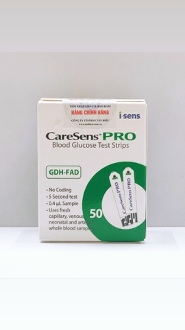 Que Thử Đường Huyết Caresens PRO Hộp 50 Que