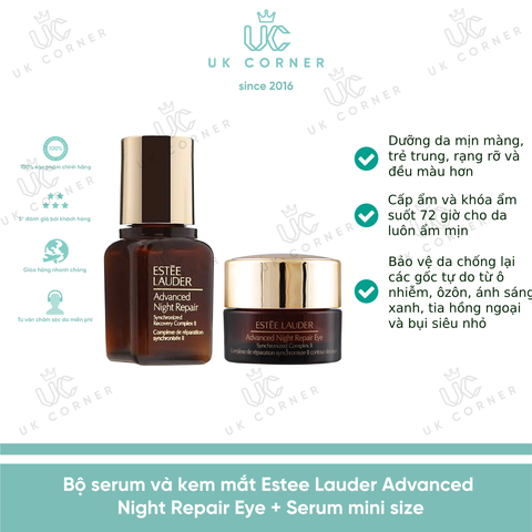 Bộ serum và kem mắt Estee Lauder Advanced Night Repair Eye + Serum mini size