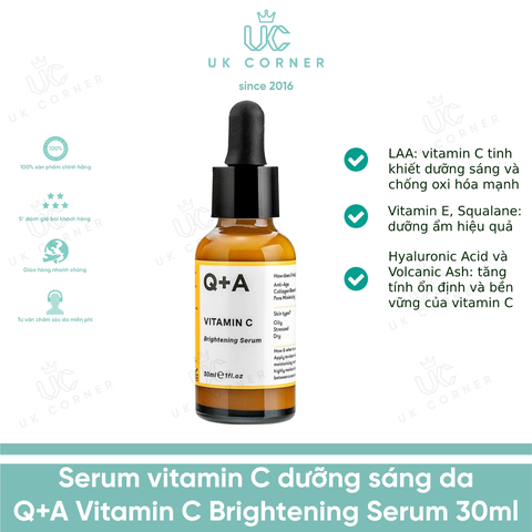 Q+A Vitamin C Brightening Serum 30ml