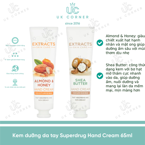 Kem dưỡng da tay Superdrug Hand Cream 65ml