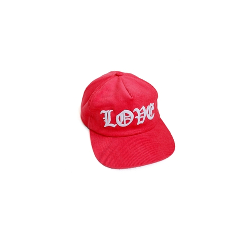 Nón Love Vải Corduroy Chữ Thêu Gothic